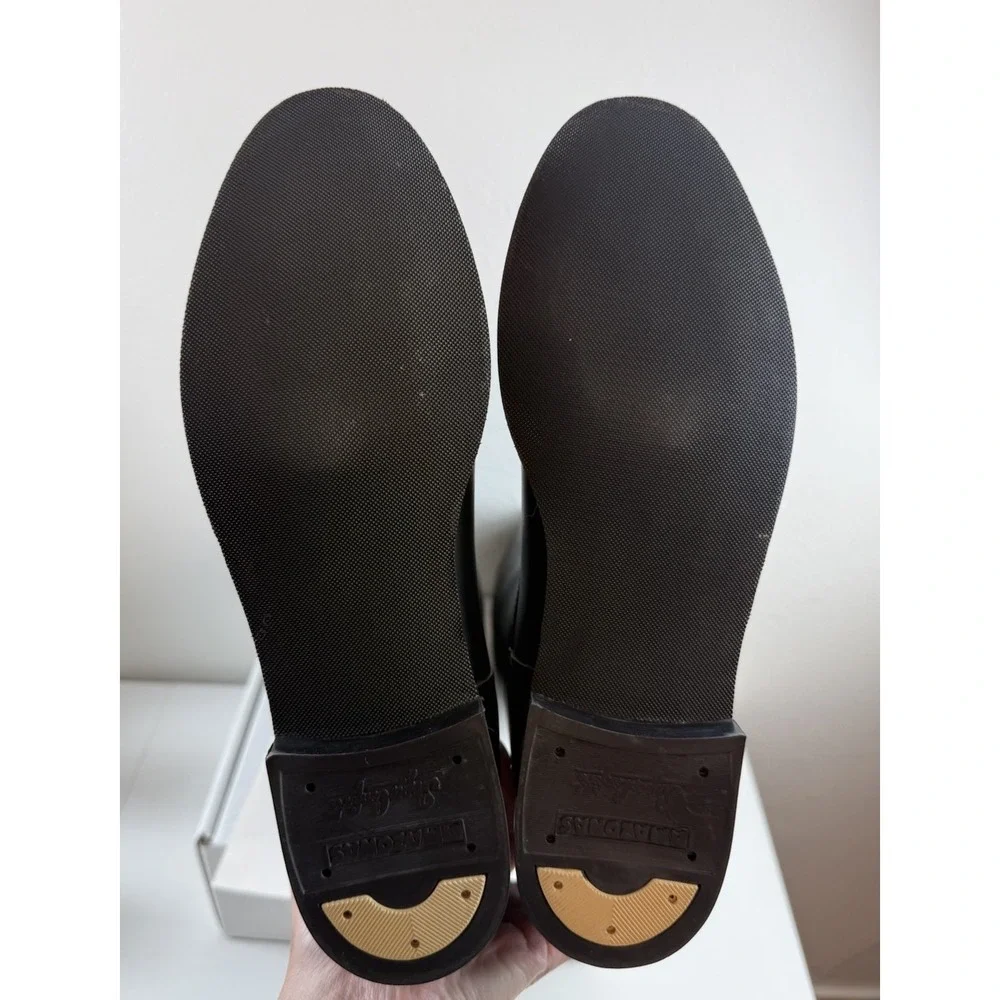 Vintage Amazonas Cavalier Womens Black Leather Riding Boots Sz 10.5M Equestrian